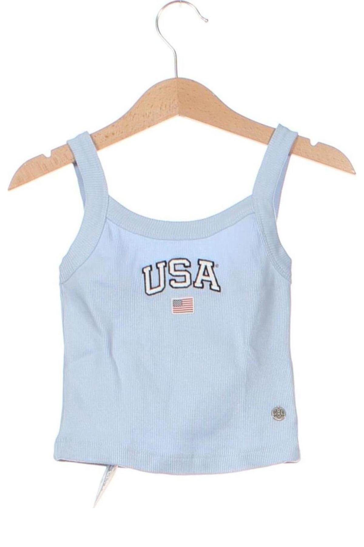 Μπλουζάκι αμάνικο παιδικό America Today, Μέγεθος 6-7y/ 122-128 εκ., Χρώμα Μπλέ, Τιμή 11,86 €