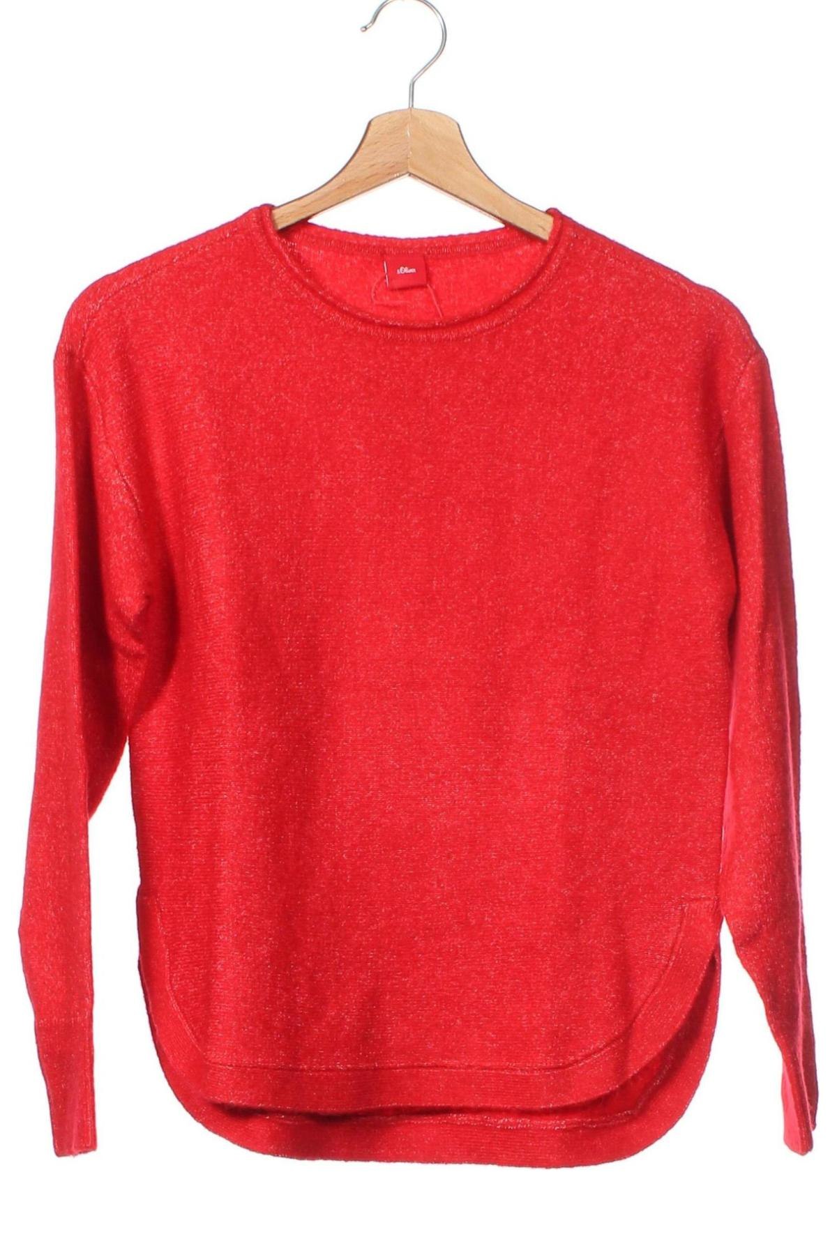 Детски пуловер S.Oliver, Размер 10-11y/ 146-152 см, Цвят Червен, Цена 74,00 лв.