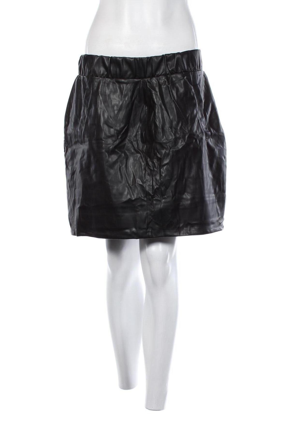 Δερμάτινη φούστα, Μέγεθος L, Χρώμα Μαύρο, Τιμή 17,94 €