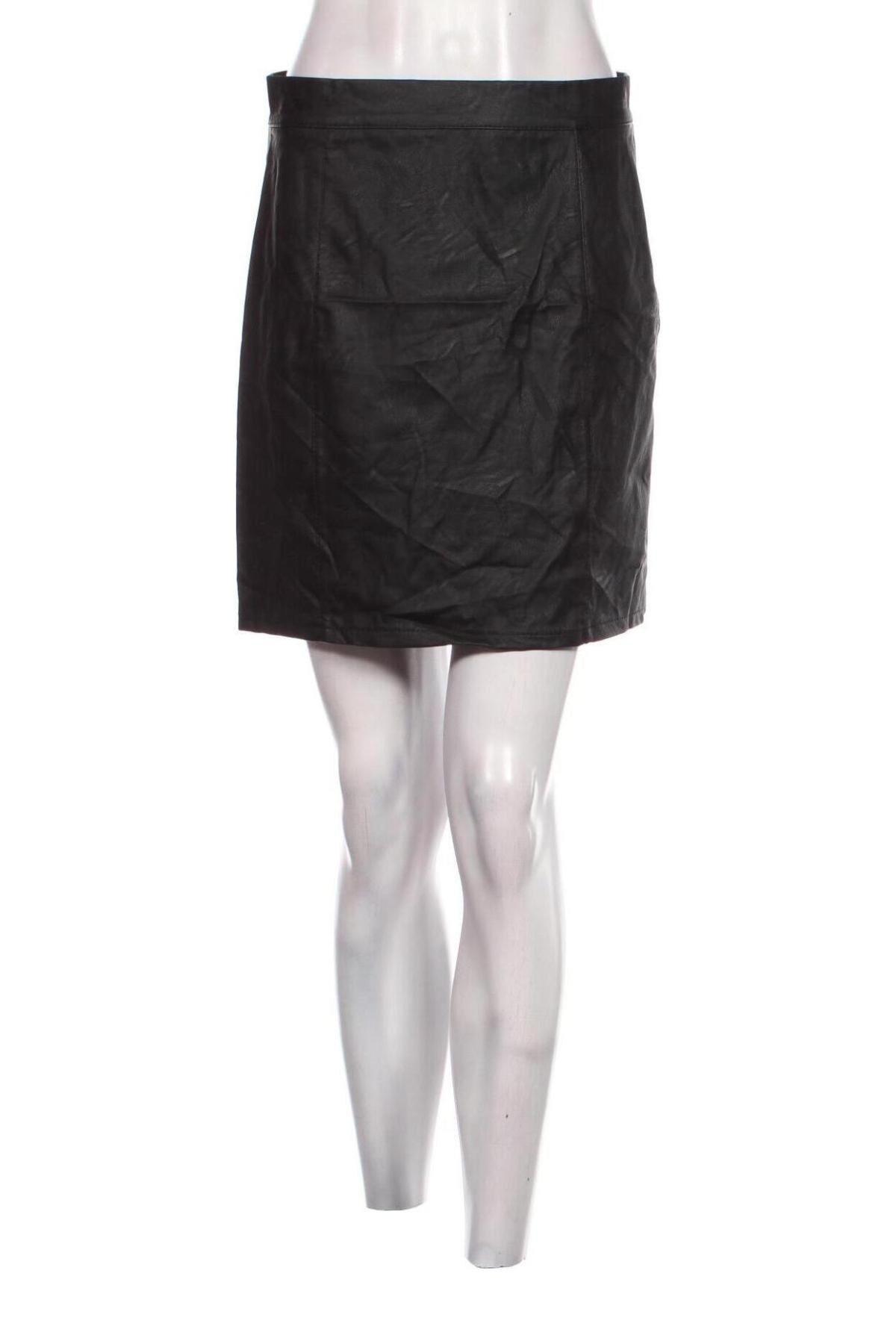 Δερμάτινη φούστα Piazza Italia, Μέγεθος L, Χρώμα Μαύρο, Τιμή 3,32 €