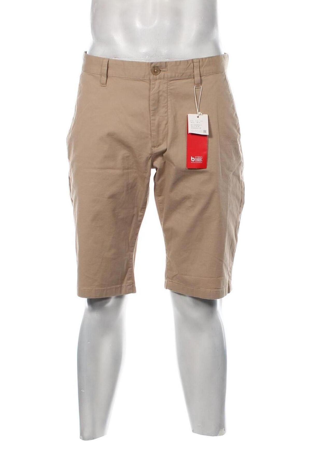 Ανδρικό κοντό παντελόνι S.Oliver, Μέγεθος L, Χρώμα  Μπέζ, Τιμή 29,90 €