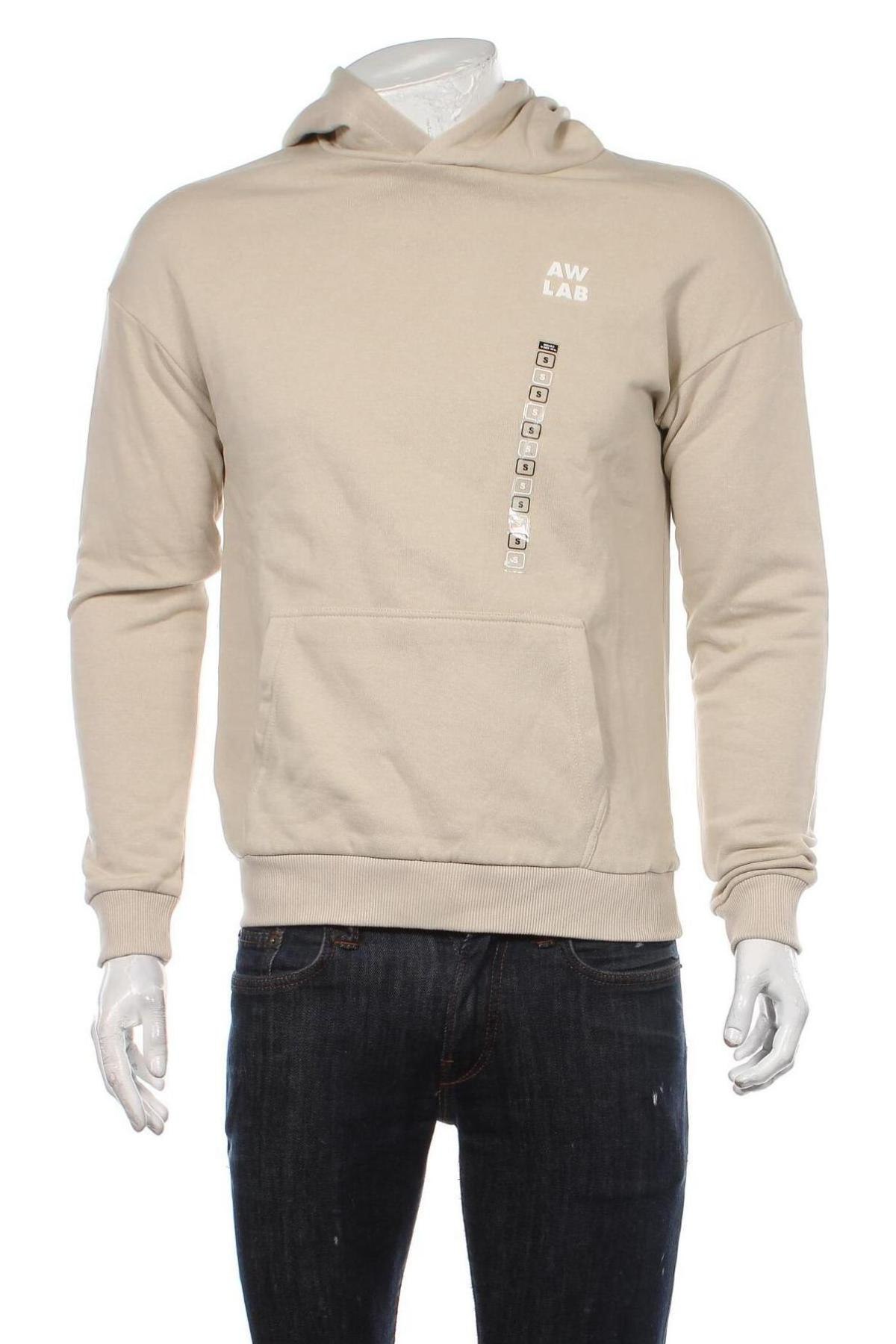 Herren Sweatshirt AW LAB, Größe S, Farbe Beige, Preis € 9,25
