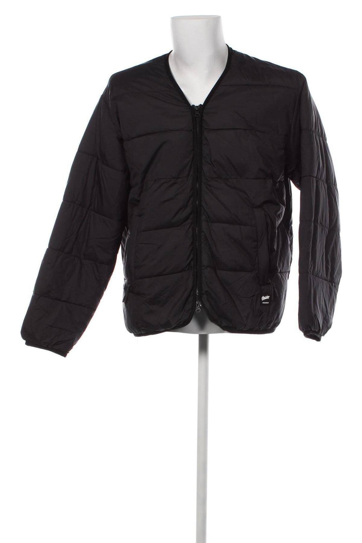 Ανδρικό μπουφάν Pull&Bear, Μέγεθος L, Χρώμα Μαύρο, Τιμή 13,90 €