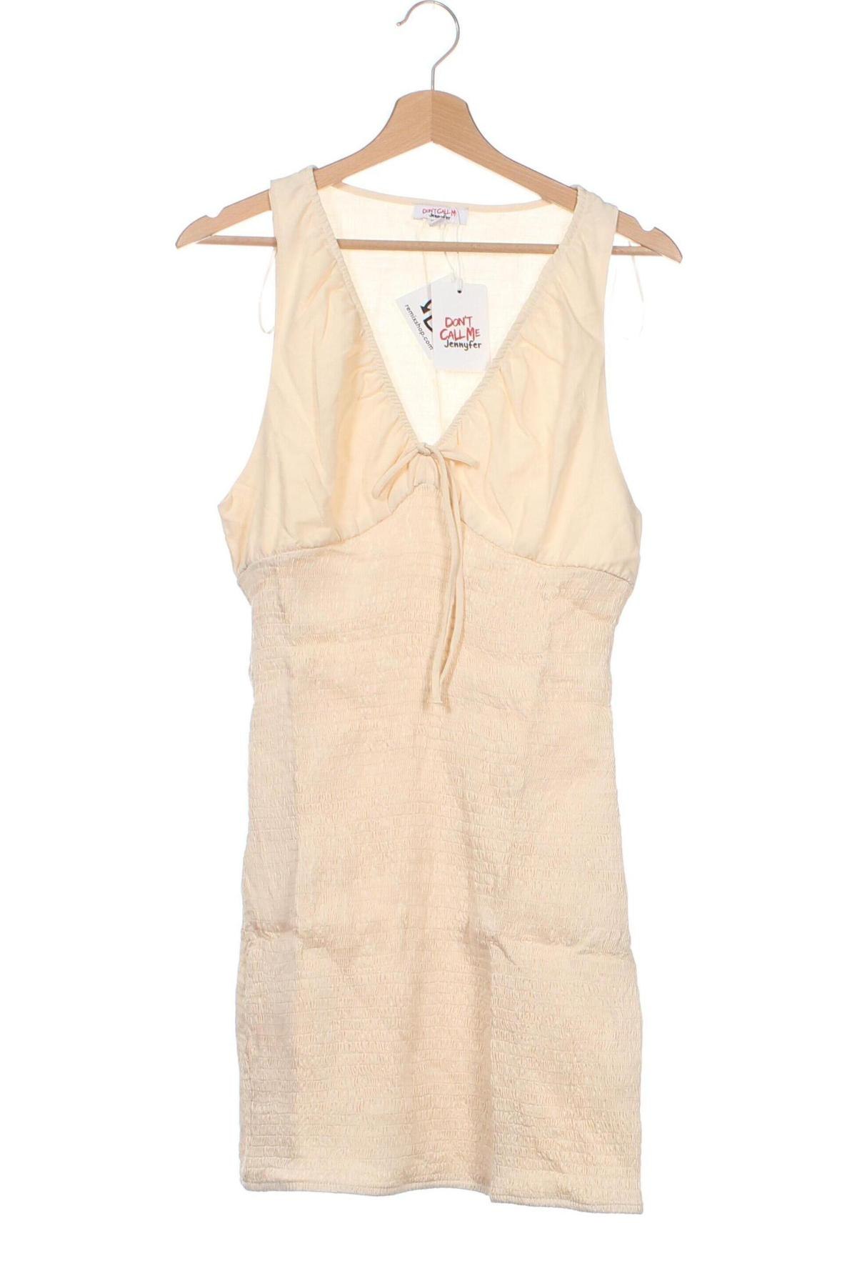 Kleid Jennyfer, Größe L, Farbe Beige, Preis 4,49 €