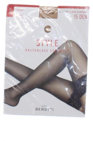 Socken Gina Benotti, Größe S, Farbe Beige, Preis 8,49 €