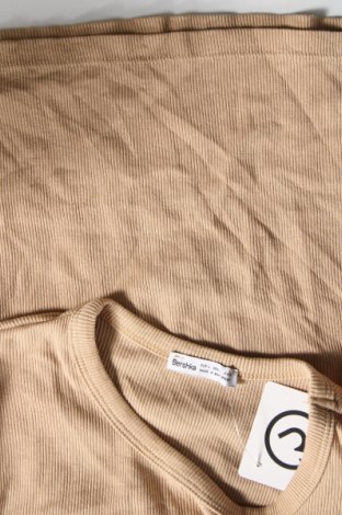 Damen Shirt Bershka, Größe M, Farbe Beige, Preis 5,99 €