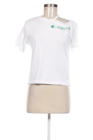 Γυναικείο t-shirt Pinko, Μέγεθος XS, Χρώμα Λευκό, Τιμή 57,99 €