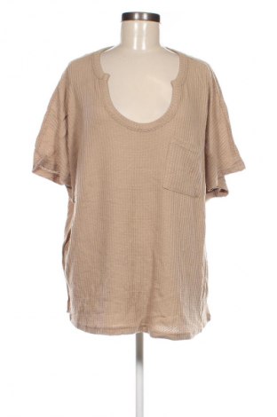 Damen Shirt SHEIN, Größe 4XL, Farbe Beige, Preis 13,49 €