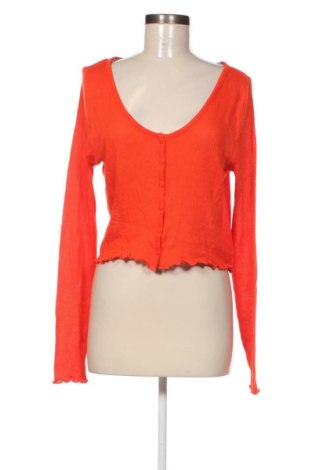 Damen Strickjacke H&M, Größe L, Farbe Orange, Preis 20,49 €