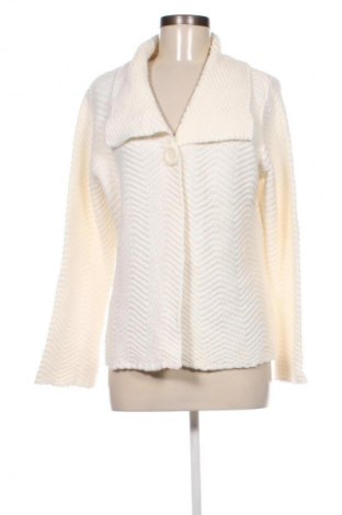 Cardigan de damă JM Collection, Mărime L, Culoare Alb, Preț 52,99 Lei