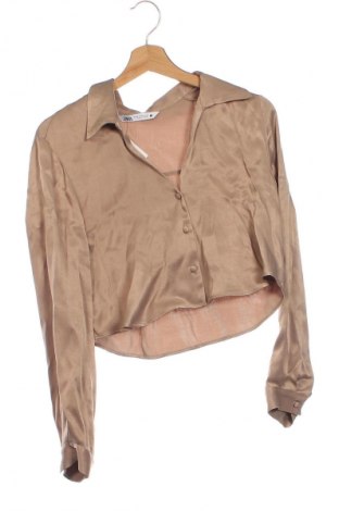 Damenbluse Zara, Größe XS, Farbe Beige, Preis 8,99 €