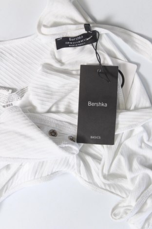 Damenhemd-Body Bershka, Größe M, Farbe Weiß, Preis 8,99 €