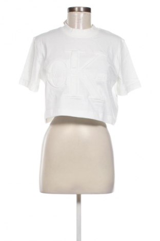 Damski T-shirt Calvin Klein Jeans, Rozmiar L, Kolor Biały, Cena 262,99 zł