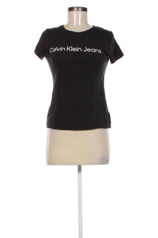 Damen T-Shirt Calvin Klein Jeans, Größe XS, Farbe Schwarz, Preis 32,99 €