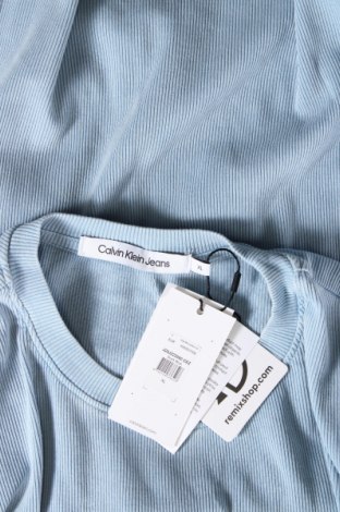 Damen T-Shirt Calvin Klein Jeans, Größe XL, Farbe Blau, Preis € 57,49