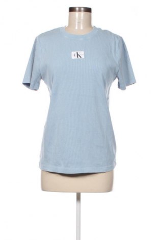 Damen T-Shirt Calvin Klein Jeans, Größe XL, Farbe Blau, Preis € 57,49