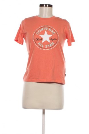 Damen T-Shirt Converse, Größe S, Farbe Orange, Preis 9,99 €