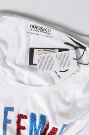 Γυναικείο t-shirt Guess, Μέγεθος M, Χρώμα Λευκό, Τιμή 22,49 €