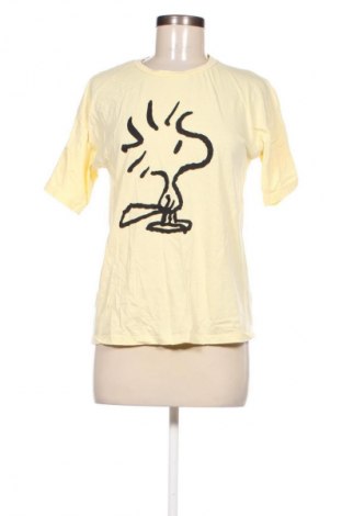 Γυναικείο t-shirt Mango, Μέγεθος S, Χρώμα Κίτρινο, Τιμή 4,99 €