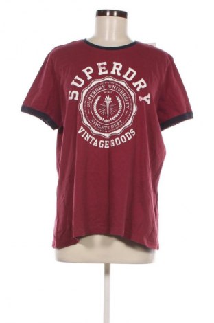 Γυναικείο t-shirt Superdry, Μέγεθος XL, Χρώμα Κόκκινο, Τιμή 5,99 €