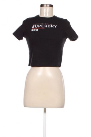 Дамска тениска Superdry, Размер M, Цвят Черен, Цена 25,99 лв.