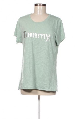 Damski T-shirt Tommy Jeans, Rozmiar L, Kolor Zielony, Cena 246,99 zł