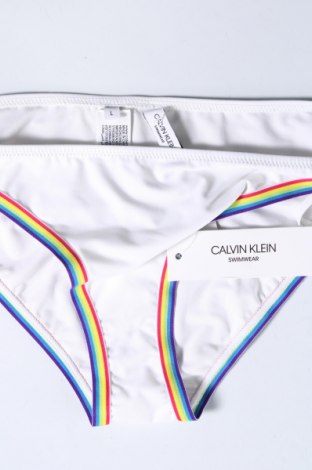 Costum de baie de damă Calvin Klein Swimwear, Mărime L, Culoare Alb, Preț 186,61 Lei