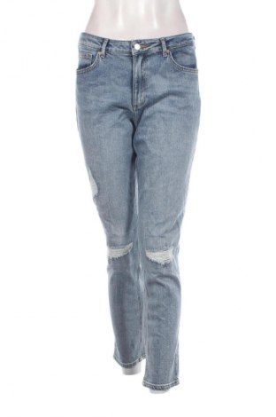 Damskie jeansy H&M Conscious Collection, Rozmiar L, Kolor Niebieski, Cena 92,99 zł