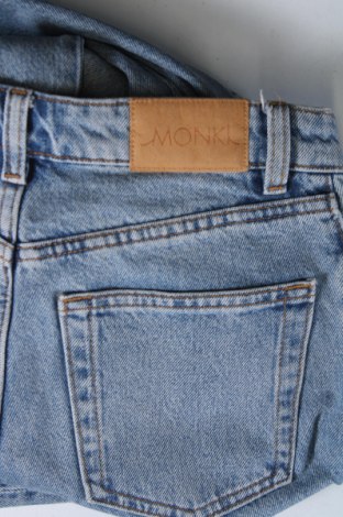 Damskie jeansy Monki, Rozmiar XXS, Kolor Niebieski, Cena 52,99 zł