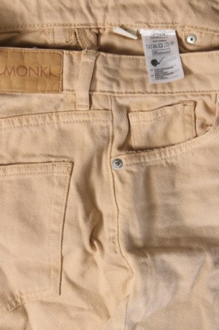 Blugi de femei Monki, Mărime S, Culoare Bej, Preț 115,99 Lei