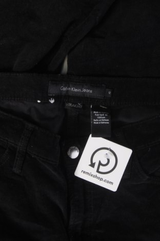 Pantaloni de velvet de femei Calvin Klein, Mărime L, Culoare Negru, Preț 152,99 Lei