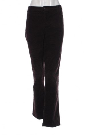 Pantaloni de velvet de femei Chaps, Mărime XXL, Culoare Maro, Preț 95,99 Lei