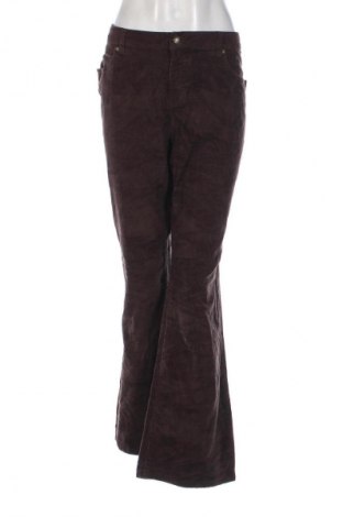 Pantaloni de velvet de femei Classic Elements, Mărime L, Culoare Maro, Preț 95,99 Lei