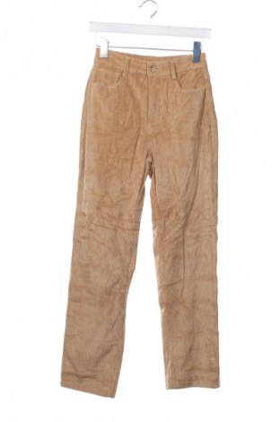 Pantaloni de velvet de femei SHEIN, Mărime XS, Culoare Bej, Preț 16,99 Lei