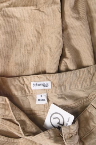 Damen Cordhose St. John's Bay, Größe M, Farbe Beige, Preis 8,49 €