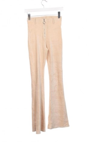 Pantaloni de velvet de femei Topshop, Mărime XS, Culoare Bej, Preț 157,99 Lei