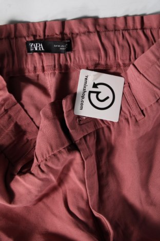 Pantaloni de femei Zara, Mărime M, Culoare Roz, Preț 126,66 Lei