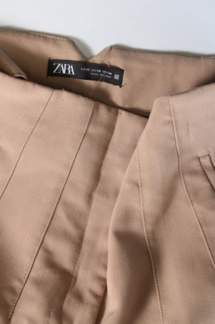 Дамски панталон Zara, Размер XS, Цвят Бежов, Цена 27,00 лв.