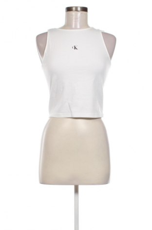 Γυναικείο αμάνικο μπλουζάκι Calvin Klein Jeans, Μέγεθος S, Χρώμα Λευκό, Τιμή 38,99 €