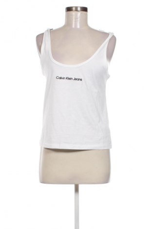 Γυναικείο αμάνικο μπλουζάκι Calvin Klein Jeans, Μέγεθος XL, Χρώμα Λευκό, Τιμή 40,99 €