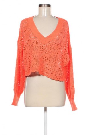 Damenpullover, Größe S, Farbe Orange, Preis 11,49 €