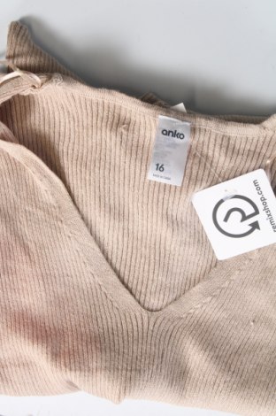 Damenpullover Anko, Größe XL, Farbe Beige, Preis 16,49 €