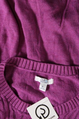 Damski sweter Croft & Barrow, Rozmiar XL, Kolor Fioletowy, Cena 51,99 zł