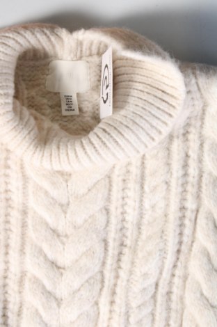 Damski sweter H&M, Rozmiar M, Kolor Biały, Cena 92,99 zł