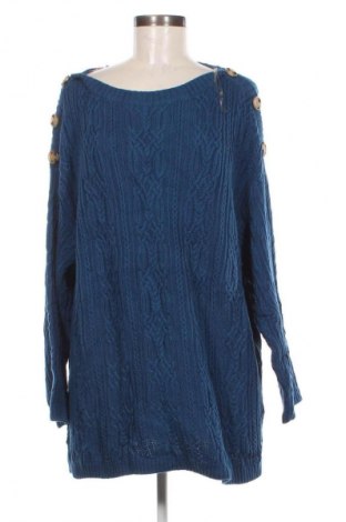 Damenpullover Jeanne Pierre, Größe XXL, Farbe Blau, Preis 13,99 €