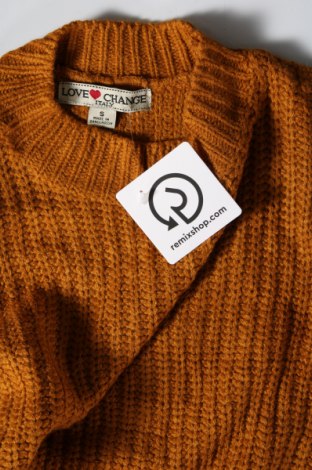 Damski sweter Love Change, Rozmiar S, Kolor Żółty, Cena 41,99 zł