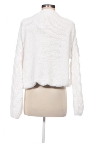 Pulover de femei Pull&Bear, Mărime L, Culoare Alb, Preț 51,99 Lei