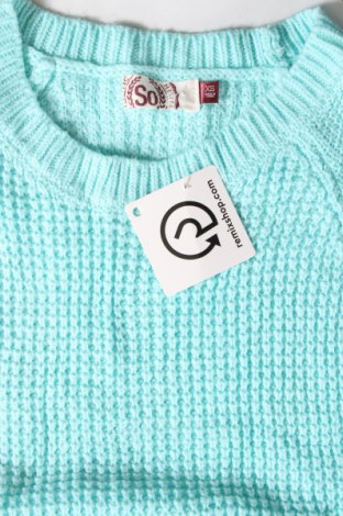 Damenpullover So, Größe XS, Farbe Blau, Preis 11,49 €