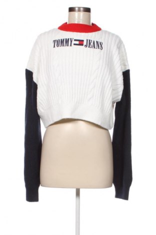 Damenpullover Tommy Jeans, Größe M, Farbe Weiß, Preis 138,99 €