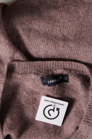 Дамски пуловер Zara Knitwear, Размер S, Цвят Пепел от рози, Цена 15,49 лв.